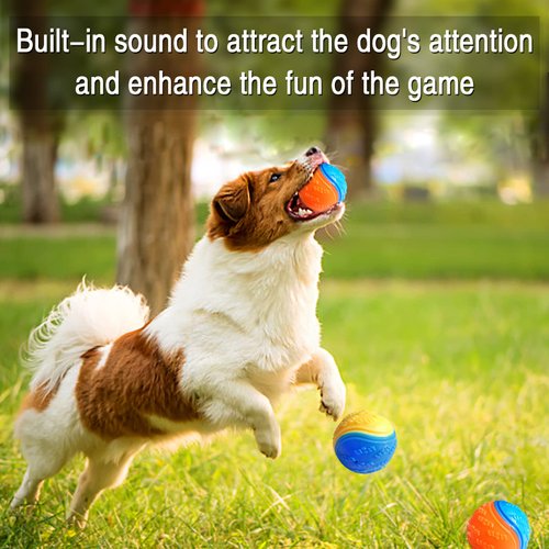YIFONJ Dog Toys Ball,Interactive Dog Toy, Suitable for Dogs pet Vocal Toy Ball(Two-Pack)