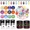 BANBALLON 98 PCS Bible Verse Party Favors, Jesus Party Favors Cross Necklace Goodie Bags with Stickers, Rubber Bracelets, Button Pins and Bags for Christian Gathering Party Supplies Decorations