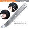 WHLLING 4140 Pry Bar Removal Tool, Pry Tool Pry Bar, Automotive Panel Removal Tool for Removing Auto Trim Interior, Demolishing Flooring and Roofing, Trim Removal Tool, Metal Pry Tool