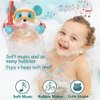 WenToyce Bear Bubble Maker for Bath, Foam Blower Bubbling Making Machine, Nursery Rhyme Musical Bathtub Toy for Baby Kids Happy Bath