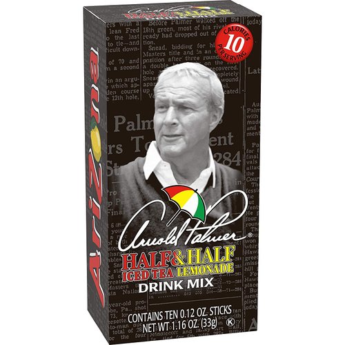 AriZona Arnold Palmer Half Lemonade Half Iced Tea Stix, 10 Count Per Box (Pack of 3), Low Calorie Single Serving Drink Powder Packets, Just Add Water for a Deliciously Refreshing Iced Tea Beverage