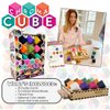 Project Genius: Chroma Cube, A Colorful Logic Puzzle, 12 Colorful Wood Blocks, 25 Brainteaser Cards, Puzzle, Great Gift, 1 Player Game Logic