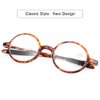 DOOViC Round Reading Glasses Flexible Lightweight Readers Glasses Fashion Design Tortoise for Men & Women +3.50 Strength