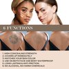 Glossiva Tattoo Concealer - Skin Concealer - Waterproof - For Dark Spots, Scars, Vitiligo, And More - Tattoo Cover-Up Makeup - Use on Body, For Legs, for Men and Women (248.9g)