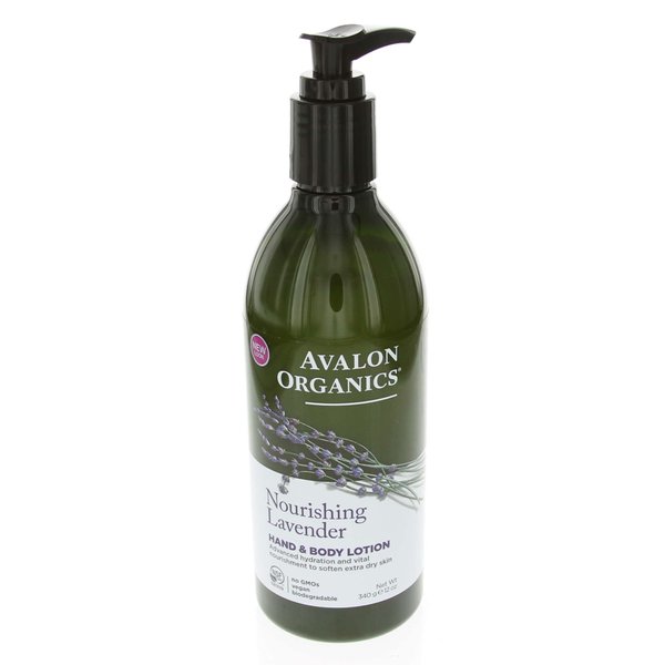 Avalon Organics Hand & Body Lotion, Lavender 12 oz (Pack of 7)