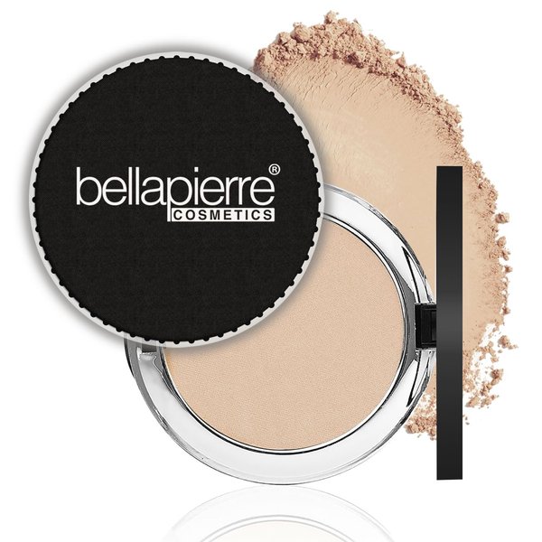 bellapierre Compact Mineral Foundation SPF 15 | Vegan & Cruelty Free Natural Makeup | Full Coverage Matte Foundation | Hypoallergenic | Oil & Talc Free - 0.35 Oz - Latte