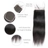 Beauhair 7A Brazilian Straight Hair 3 Bundles with Lace Closure (8 10 12+12 Free Part closure) Virgin Human Hair Weave 100% Unprocessed Human Natural Black Straight Remy Hair Extensions