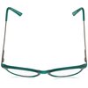 Foster Grant McKay Multifocus Round Reading Glasses, Rubberized Dark Teal with Gunmetal Temples/Transparent, 49 mm + 3