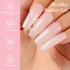 Nicedeco Rubber Base Gel for Nails Milky Pink Rubber Gel U V Color Base Gel Nail Polish 15ML 014