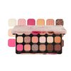 Revolution Beauty, Forever Flawless Eyeshadow Palette, 18 Pigmented Shades, Neutral & Pink Pressed Powder Mattes, Shimmers, Glitters, Affinity, 15 X 0.04 Oz.