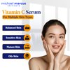 Michael Marcus Hydromarine™ Vitamin C Face Serum PLUS with Hyaluronic Acid & Triple Peptides - Reduce Dark Spots, Anti-Wrinkle, Anti-Aging, & Skin Brightening Vitamin C Serum - (30ml, 1 fl. oz)