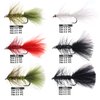 wifreo 30/90PCS Wooly Bugger Fly Fishing Lures Streamer Assortment with Waterproof Fly Box