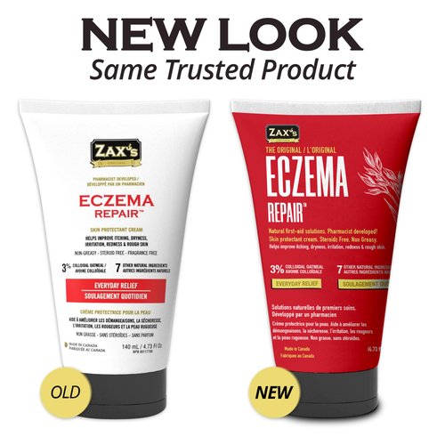Zax's Original Eczema Repair Cream - Skin Eczema Cream for Kids & Adults - Natural Ingredients Itchy Skin Relief Ideal for Dryness, Irritation, Redness & Rough Skin (4.73 Fl Oz)