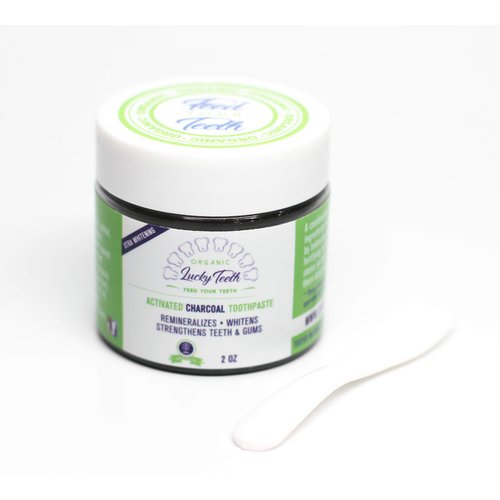 Charcoal Toothpaste Xtra Whitening Toothpaste - by Lucky Teeth - All Natural, Organic, Remineralizing and Fortifying