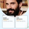 KunMan Stronghold Beard Cream for Men - Daily Beard Softener & Thickening Balm, Lightweight Moisturizer to Soothe Dry Skin and Straighten Facial Hair