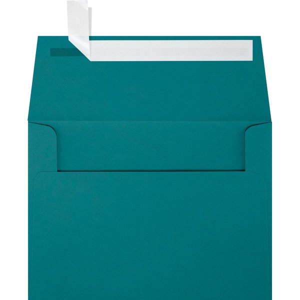 LUXPaper A6 Invitation Envelopes | Peel & Press | 4 3/4" x 6 1/2" | Teal | 80lb. Text | 50 Qty