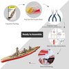 Piececool 3D Metal Puzzle Warship Model Kits, Fuso Battleship Military Watercraft Model Building Kits for Adults, DIY 3D Brain Teaser Puzzle Toys for Famliy Time, Great Gift-330 Pcs