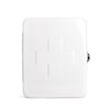 Kikkerland First Aid Kit Box, Multi-Purpose Portable Organizer Case, Alloy Steel, 6"x3"x7.5", White, Suitable for Home, Travel, Office & Camping