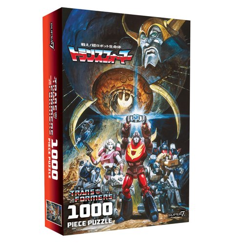 Super7 Transformers Japanese '86 Movie Poster Puzzle - 1000-Piece Action Figure Inspired Classic Cartoon Collectibles