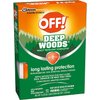 OFF! Deep Woods Mosquito and Insect Repellent Wipes, Long Lasting, 12 Individually Wrapped Wipes (2)