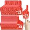 48 Pieces Mini Foam Fingers 5.6 Inch Foam Hand Cheerleading Foam Fingers for Sports Cheer School Spirit Craft Foam Fingers for Sports Events Games Party Supplies (Red, We're #1)