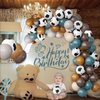 OuMuaMua Cowboy Western Party Decorations, 68Pcs Cow Print Balloons Kit, Coffee Brown Blue Cow Balloons for Cowboys Cowgirls Party Baby Shower Western Farm Birthday Party Supplies, 12 Inch