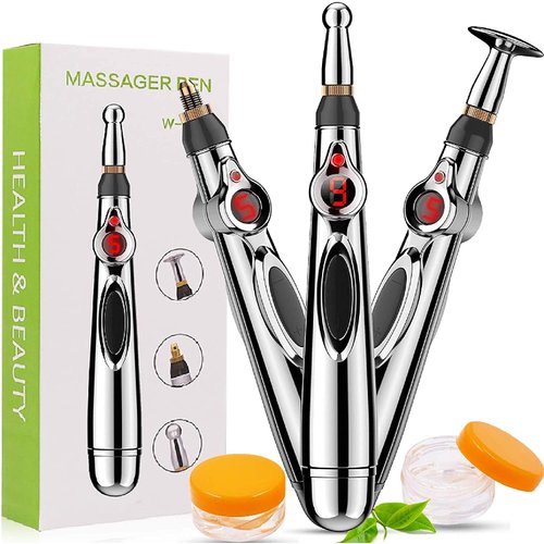 Electronic Acupuncture Pen, Electric Meridians Laser Acupuncture Machine Magnet Therapy Instrument Meridian Energy Pen Massager Relief Pain Tools