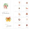 JOYIN 24 PCS Christmas Cards with Envelopes and Stickers, 12 White Different Designs Simplicity Bulk Xmas Greeting Cards 4" x 6" Inches for Wintertime Season, present Giving to Friends and Family