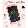 Beydoa LCD Writing Tablet for Kids, 12 Inch Colorful Doodle Board, Drawing Tablet Writing Board, Toddler Learning Toys for 3 4 5 6 7 8 Years Old Boys Girls, Educational Toys Birthday Gifts, Pink