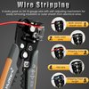 3-In-1 Multi Self Adjusting Wire Stripper/Cutter/Crimper - 8-Inch Universal Wire Stripper for Wire Stripping, Cable Cutting, Crimping Tools from 10 AWG to 24 AWG