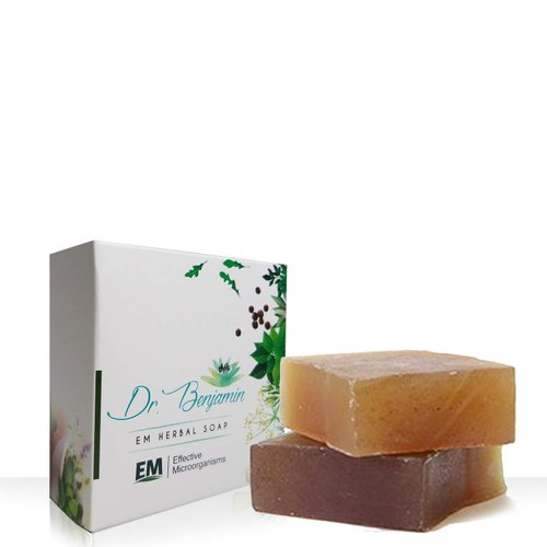 [ Handmade Natural EM (Effective Microorganism) Technology Bar Soap ] Dr. Benjamin EM Basic Bath Soap, 4.4 oz