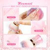 heemeei Nail Dust Brush, Pink Rose Soft Dust Brush for Nails, Nail Art Dust Powder Remover Brush, Nail Duster Brush Makeup Brushes Manicure Brush Clean Up Tools Nail Art Brush…