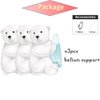 Polar bear balloons 35inch 3pcs helium polar bear balloon animal bear shape balloon environment protecting balloons for animal theme party supplies