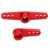 2Pack ShareGoo 25T Metal Servo Horn M3 Threads Steering Servo Arm Server Rocker Compatible with Futaba Savox Power HD HSP MG995 MG996 Servos Motor 1/8 1/10 RC Car Truck,Red