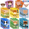24 Sheets Animal Heads Make a Face Stickers, Animals Party Games Stickers for Kids, Make Your Own Animal Stickers for Kids Birthday Party Favors Classroom Rewards, Animal Themed Art Craft Supplies