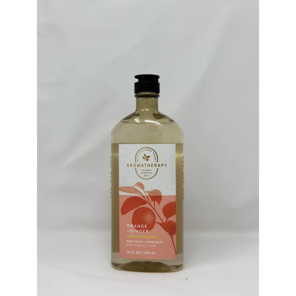 Aromatherapy Orange Ginger Body Wash + Foam Bath 10 Fl Oz/ 295 mL [Vitamin E + Aloe]