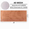 99.9% Pure Copper Wire 40 Mesh- 12.5" x 38" Dense Filter Screen Mesh