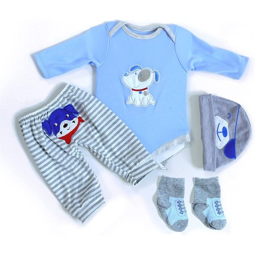 MAIHAO Reborn Baby Doll Clothes for 17-22 Inch Newborn Baby Doll Boy, Baby Doll Clothes Outfit Ac...