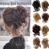 Faringoto Messy Bun Hair Piece,Tousled Updo,Scrunchie Hair Extensions for Women