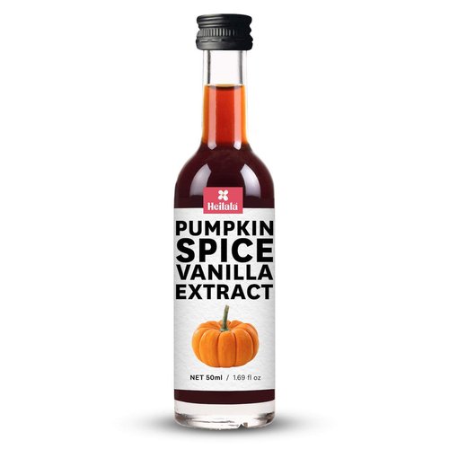 Pumpkin Spice Vanilla Extract – Heilala Pure Vanilla infused with Pumpkin Spice Extract, Perfect for Baking, Desserts and Drinks, Made using Hand-Selected Vanilla Beans from Polynesia, 1.69 fl oz
