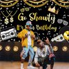 80s 90s Hip Hop Birthday Party Decorations Glitter Rap Theme Birthday Banner Go Shawty It's Your Birthday Sign Backdrop Funny Gold Chain Birthday Photo Booth for Women Men Birthday Party Supplies
