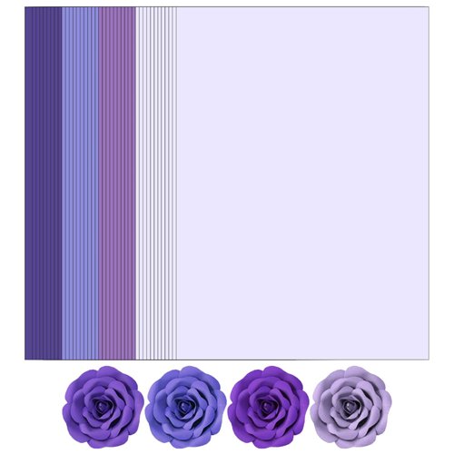 Purple Colored Cardstock, Art Kraft Cover Stock Paper, 65lb/175GSM for Card Construction Making, Scrapbooking, Printing, Quilling and Crafts DIY 4 Shades 40 Sheets, 10 Sheet Each Color