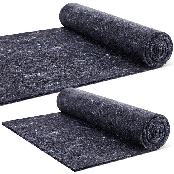 Frienda 2 Pcs Dishwasher Insulation Blanket Cotton Insulation Blanket Sound Insulation Insulation Roll Wall Insulation for Wall, Pipe, Dishwasher, Grey(24 x 48 x 0.2 Inches)