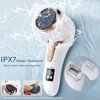 Electric Callus Remover for Feet (with Dander Vacuum cleaner), Rechargeable Foot Callus Remover Pedicure Tools Foot File, Professional Foot Care Kit Deadskin Remover with 3Heads&2Speed,LCD Display