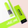 Foundation Brush Docolor Flat Top Kabuki Foundation Professional Synthetic Makeup Brush for Blending Liquid Cream or Powder Cosmetics Full Coverage Face & Body Brush Premium Makeup Tools, Neon Green