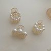 3 Pcs Pearl Hair Claw Clips for Women Small Pearl Hair Clips Nonslip Strong High Ponytail Holder Fashion Thick Thin Hair Jaw Clips Horsetail Clamps Hair Accessories for Daily Use Birthday