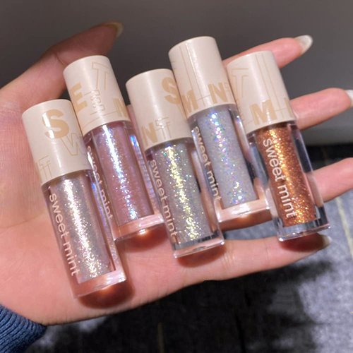 Aolailiya Liquid Glitter Eyeshadow set- Sparkling Metallic High Pigmented Glitter Eye Shadow, Quick Drying Long Lasting Creates High-Impact Multi Dimensional Beauty Eye Looks