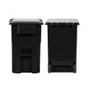 Mini Black Trash Can with Lid & Wheels for Wrestling Action Figures