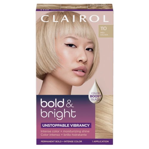 Clairol Bold & Bright Permanent Hair Dye, 110 Piña Colada Hair Color, Pack of 1