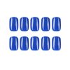 Short Square Press on Nails SWEKKE Petite Fake Nails Blue Full Cover False Nails with Nail Glue Royal Blue Solid Color Glossy Glue on Nails Stick on Nails Acrylic Nails Artificial Nails for Women Girls 24Pcs